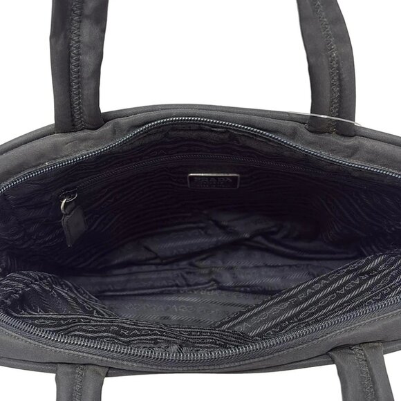 PRADA - Black Nylon Handbag - Picture 6 of 9